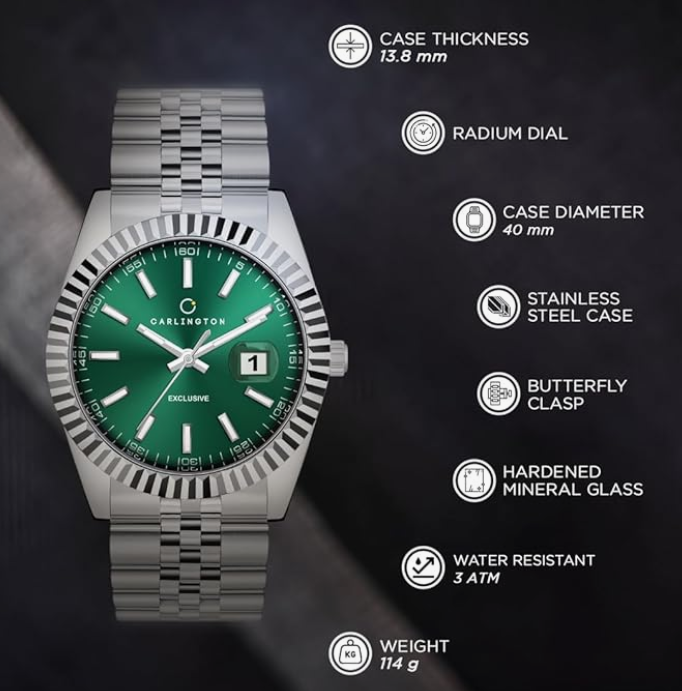 Carlington Analog Wrist Watch for Men-CT 8811 younik