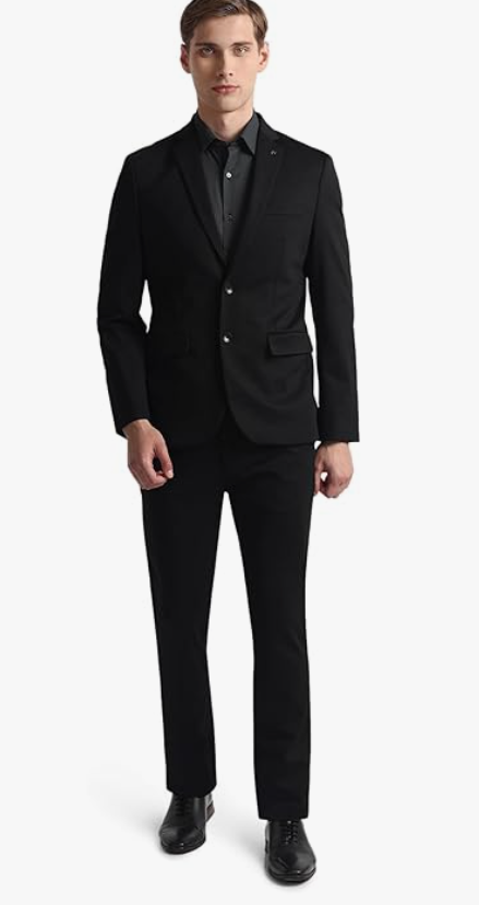 Arrow Men's Nylon Single Breasted Business Suit Pants Set younik