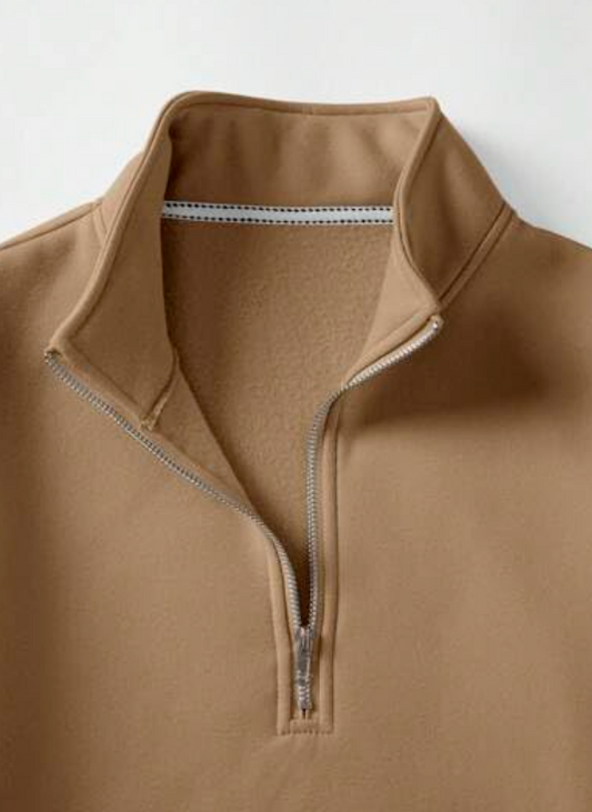 The Modern Soul Half Zipper Solid Sweatshirt for Men younik