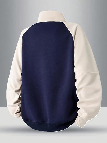 Trillion Half Zipper Solid Sweatshirt for Men (Regular Fit Polyester Blend) younik