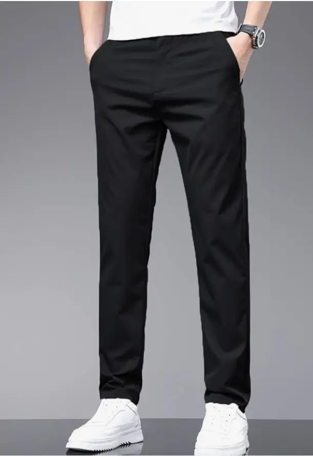 TOPLOT Men's Stylish Slim-Fit Casual Trousers younik