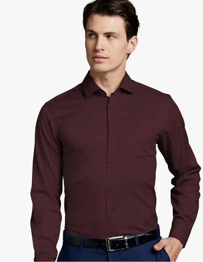 Symbol Premium Men's Wrinkle-Resistant Regular Fit Cotton Formal Shirt younik