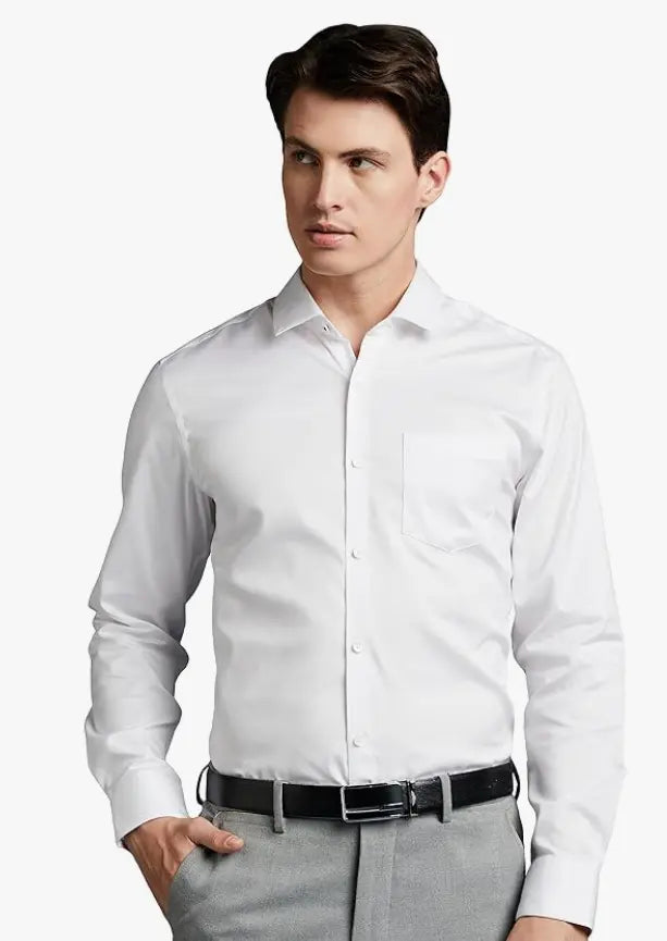 Symbol Premium Men's Wrinkle-Resistant Regular Fit Cotton Formal Shirt younik