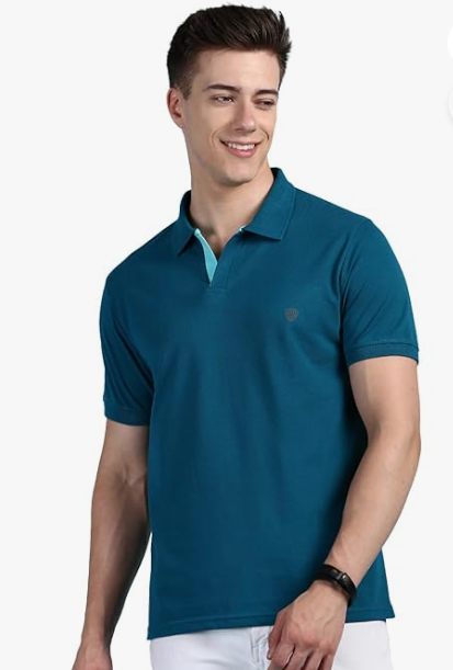 Lux Cozi Men's Cotton Regular Fit Polo T-Shirt younik