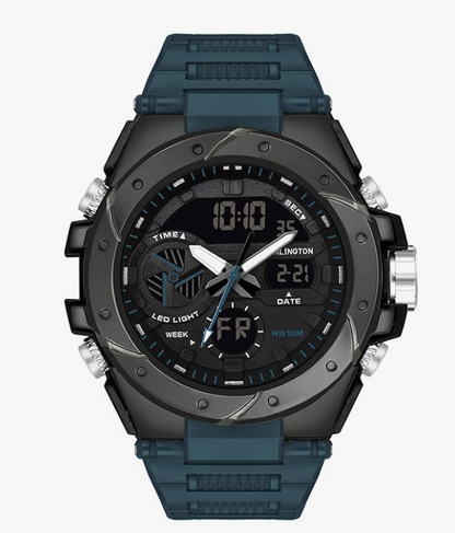 Carlington Analog-Digital Sports Watch Chronograph, Dual Time,Alarm, Stopwatch, Calendar, Water-Resistant, Shock-Resistant, Back Light Display. The Perfect Watch for Men-CT9140 Series younik