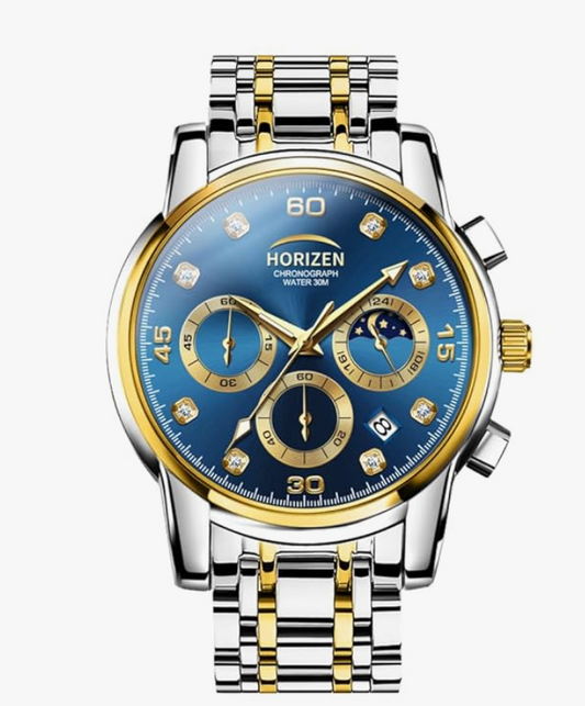HORIZEN Premium Chronograph Analogue Luxury Watch for Men (Blue) younik