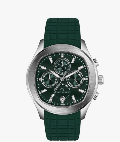 Carlington Legacy Series Analog Wrist Watches with Chronograph & Silicone Strap for Men - CT 9999 younik