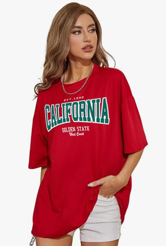 JUNEBERRY® Round Neck Drop Shoulder Round Neck Black & White Graphic Printed Pure Cotton Oversized Baggy Fit Half Sleeve T-Shirt for Women & Girls younik