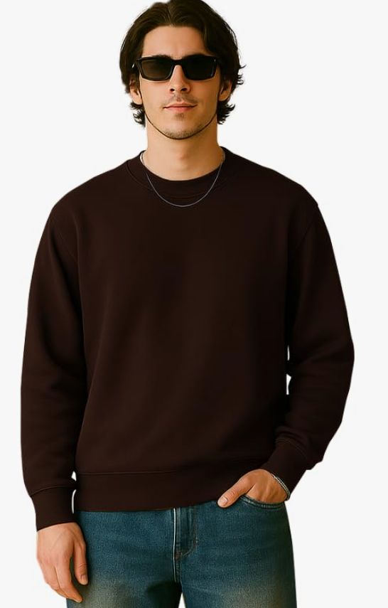 Sleepynuts Men's Full Sleeve Round Neck Fleece Sweatshirt younik