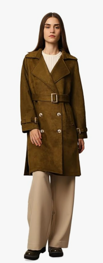 ONLY Polyester Women's Standard Length A-Line Coat younik