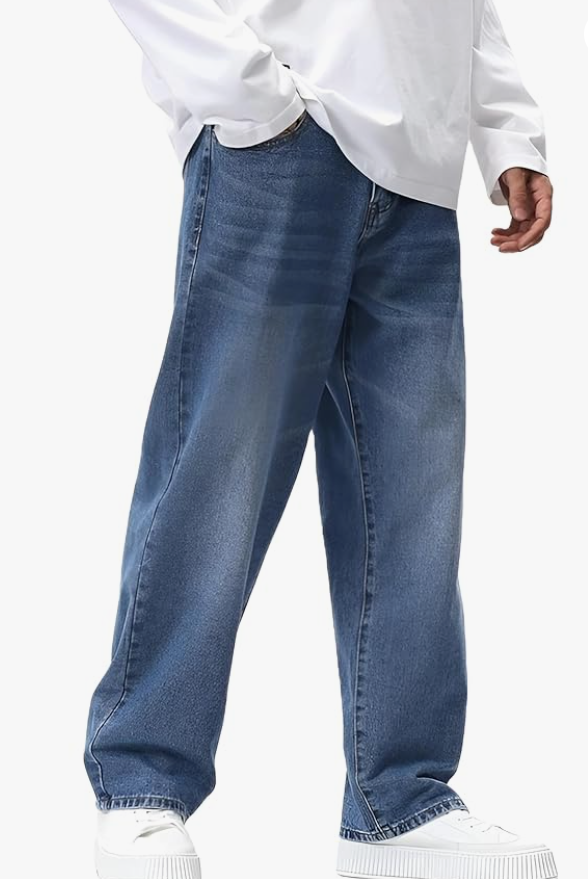 Ben Martin Men Jeans || Baggy Fit Jean's for Man || Loose Fit High Rise Denim || Stretchable Casual Wear Jean,s || Dance Rap Rapping Style Pant for Men || Denim Cotton Jeans (0) younik