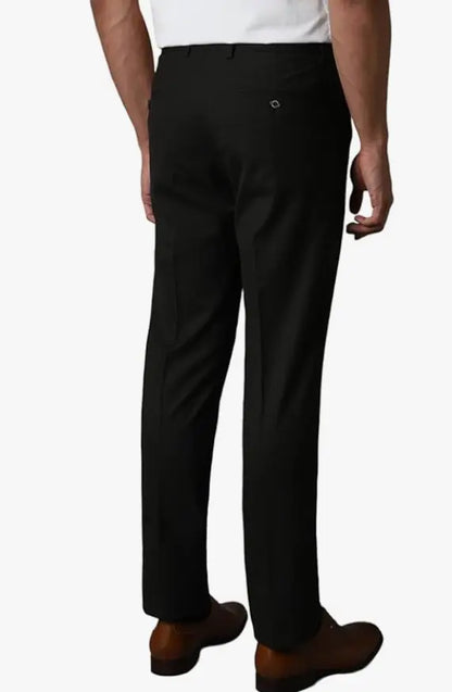 Louis Philippe Men's Slim Fit Mid Rise Solid Superior Comfort with Extra Stretch Trouser younik