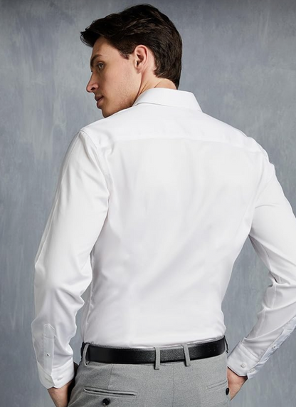 Symbol Premium Men's Wrinkle-Resistant Regular Fit Cotton Formal Shirt younik