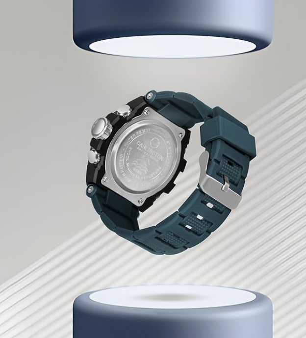 Carlington Analog-Digital Sports Watch Chronograph, Dual Time,Alarm, Stopwatch, Calendar, Water-Resistant, Shock-Resistant, Back Light Display. The Perfect Watch for Men-CT9140 Series younik