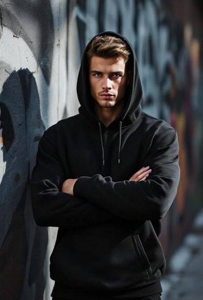 Glowic Men’s Hoodie | Oversized Stylish Sweatshirt for Winter Wear | Trendy Casual Hoodie for Men | Perfect for Gym, Travel, Streetwear Fashion younik