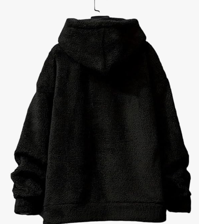 BE SAVAGE Savage Printed Sherpa Woolen Drop Shoulder Oversized Baggy || Hooded Neck Hoodie For Men's younik