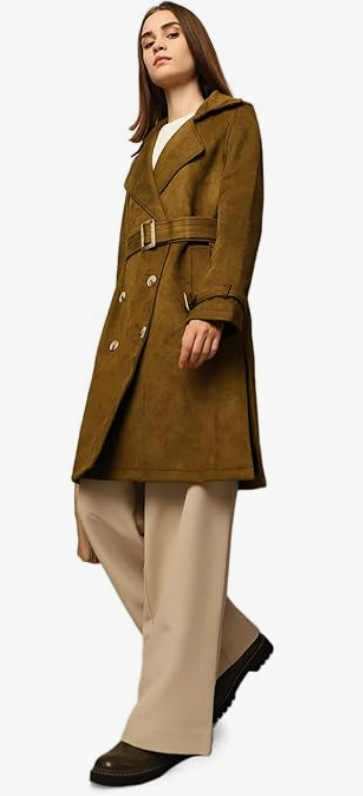 ONLY Polyester Women's Standard Length A-Line Coat younik