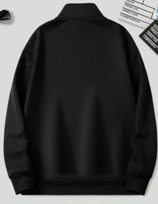 The Modern Soul Half Zipper Solid Sweatshirt for Men younik