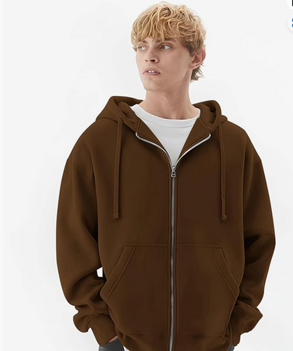 Maniac||Fullzipper Solid Sweatshirt for men || Hooded Neck || Full Sleeve Loosefit sweatshirt for men||Hoodie for men||Sweatshirt for man younik