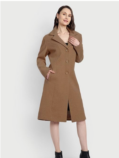 Women's Winter Coat Trench Long Sleeves younik