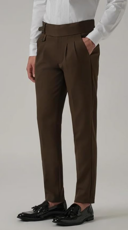 Men's Gurkha Pants, Classic Military Style, Casual Trousers younik