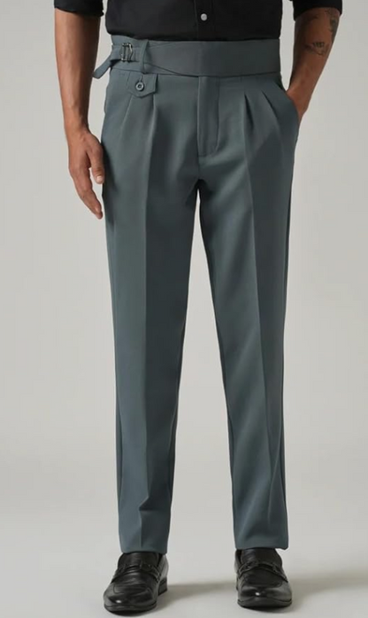 Men's Gurkha Pants, Classic Military Style, Casual Trousers younik