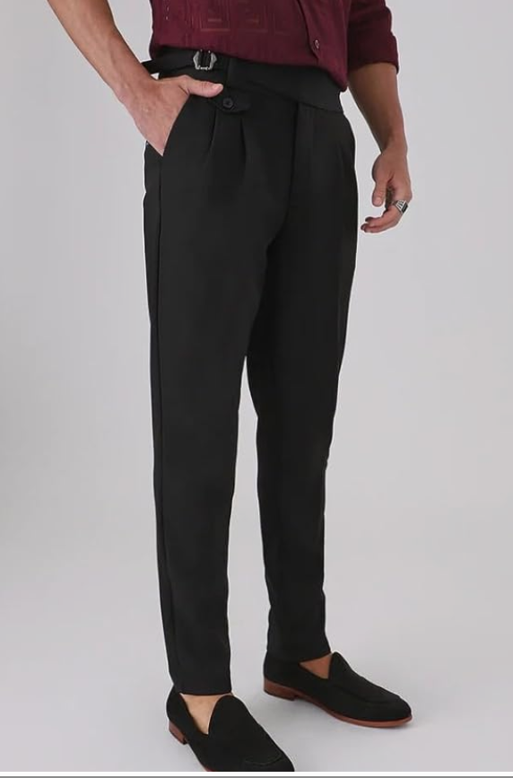 Men's Gurkha Pants, Classic Military Style, Casual Trousers younik