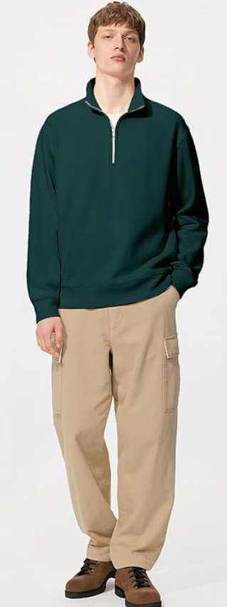 Nobero Mockneck Sweatshirts for Man Stylish | 280 GSM Rich Cotton Fleece Regular Fit Full Sleeve Sweatshirt for Men | Stylish Casual Wear Winter Sweatshirt for Men younik